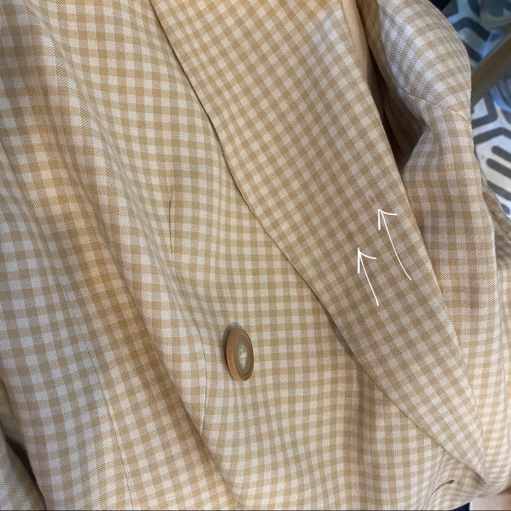 Vintage Evan Picone Check Double Breasted Blazer - Picture 13 of 13